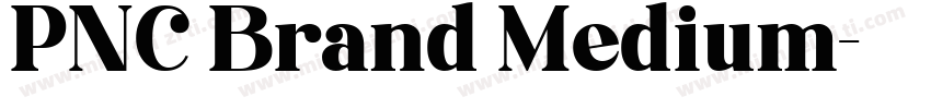 PNC Brand Medium字体转换